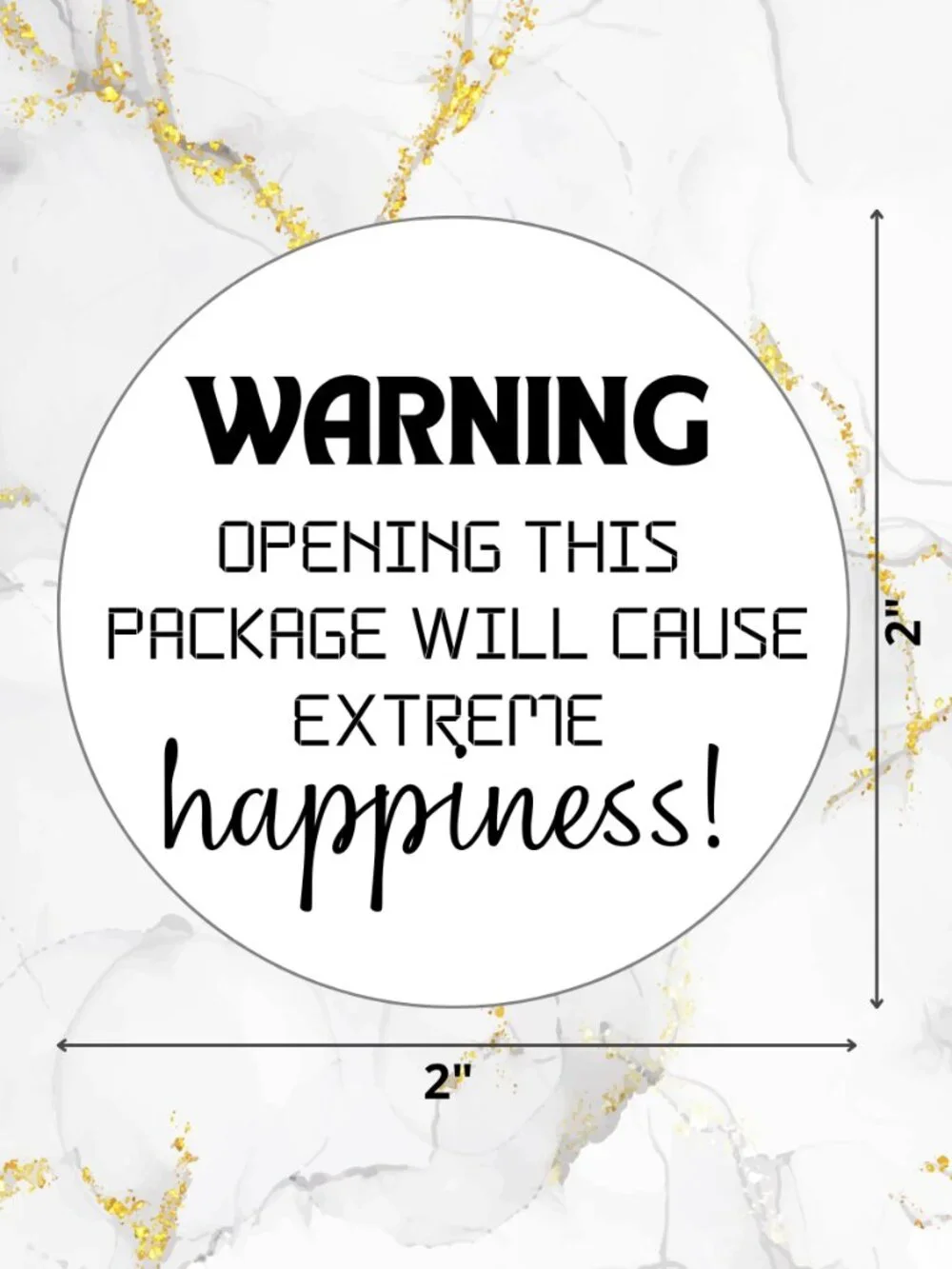 100 Thank you Stickers | Warning Stickers